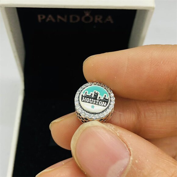 ✨🔥Pandora Houston Texas Exclusive Round Moments Charm - Picture 5 of 7